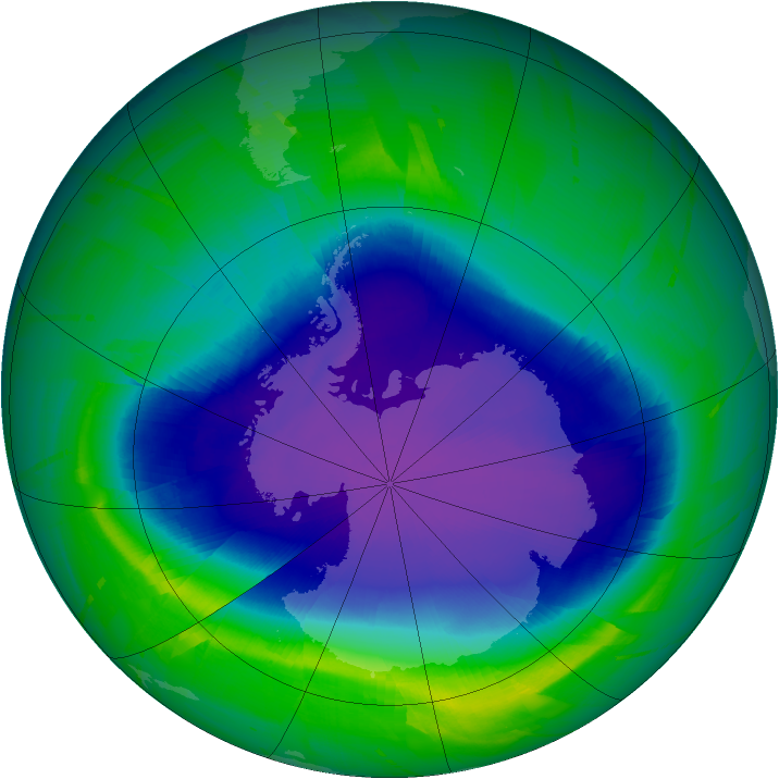 Ozone Map 2010-10-03